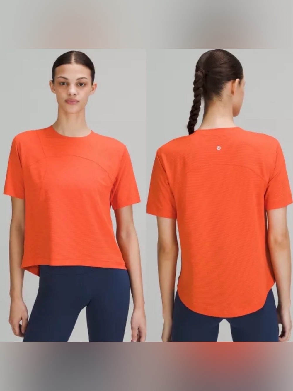 Lululemon Tough Training Crewneck T-Shirt - Orange - Size 10